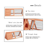 Weatherproof Wooden Duck House Chicken Hutch Quail Cage Outdoor