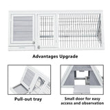 Weatherproof Wood Chicken Coop Quail Cage Small Animal Hutch Outdoor
