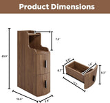 Space Saving Narrow Bathroom Storage Slim Organizer Cabinet