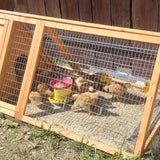 Weatherproof Wooden Duck House Chicken Hutch Quail Cage Outdoor