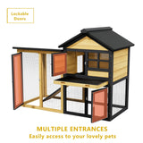 2 Tier Weatherproof Quail Cage Predator Proof Small Animal House