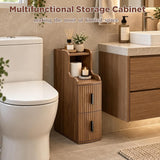 Slim Narrow Bathroom Storage Cabinet Organizer for Small Spaces