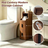 Slim Narrow Bathroom Storage Cabinet Organizer for Small Spaces