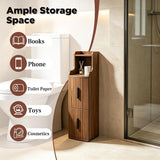 Slim Narrow Bathroom Storage Cabinet Organizer for Small Spaces