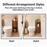 Space Saving Slim Bathroom Cabinet with Sliding Doors
