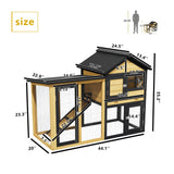 2 Tier Weatherproof Quail Cage Predator Proof Small Animal House