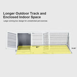 Weatherproof Wood Chicken Coop Quail Cage Small Animal Hutch Outdoor