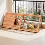 Weatherproof Wooden Duck House Chicken Hutch Quail Cage Outdoor