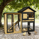 2 Tier Weatherproof Quail Cage Predator Proof Small Animal House