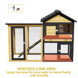 2 Tier Weatherproof Quail Cage Predator Proof Small Animal House