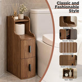 Slim Narrow Bathroom Storage Cabinet Organizer for Small Spaces