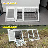 Quail Cages,Wooden Chicken Coop,Nesting Boxes for Chickens,Brooder Box Indoor Outdoor,A-Frame Poultry Duck House with Ventilating Wire Rabbit Hutch for Small Animals
