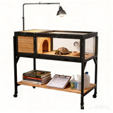 Tortoise House Habitat with Detachable Legs & Lamp Holder - Reptile Enclosure