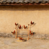 Wooden Chicken Swing and Perch Set with Roosting Bars for Hen Coop