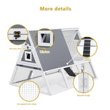 Wooden Rabbit Hutch and Chicken Coop - Durable Outdoor Indoor Animal Cage