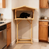 Outdoor Feral Cat Feeding Station & Shelter - Weatherproof Safe Haven for Cats