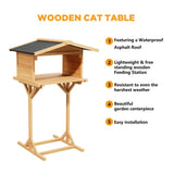 Outdoor Feral Cat Feeding Station & Shelter - Weatherproof Safe Haven for Cats