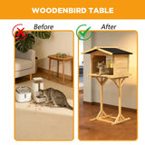 Outdoor Feral Cat Feeding Station & Shelter - Weatherproof Safe Haven for Cats